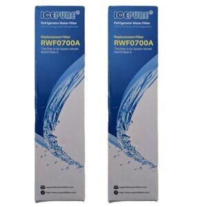 2 IcePure RWF0700A Water Filter for Samsung RWF0700A -S Refrigerator NEW Sealed